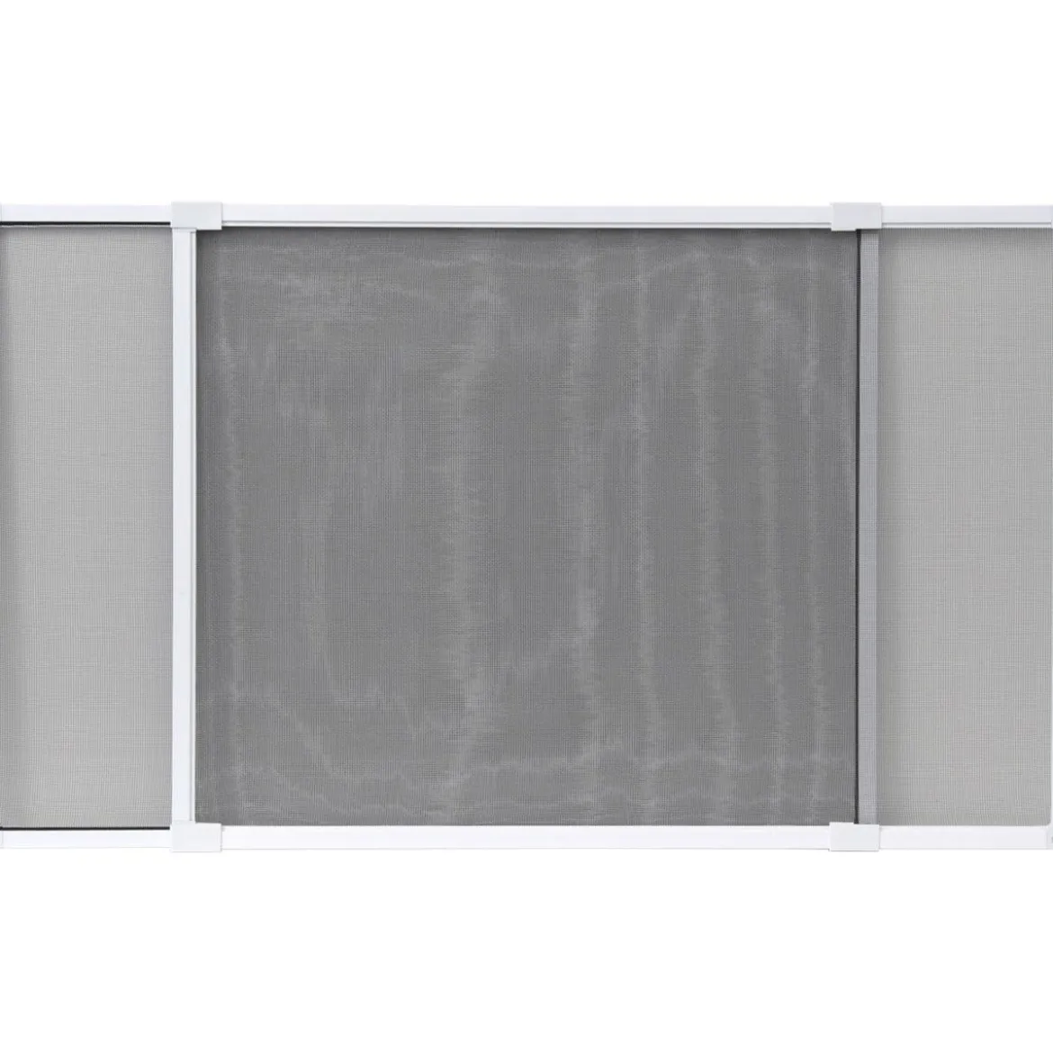 MOUSTIQUAIRE CADRE EXTENSIBLE 100X70CM BLANC TOILE GRISE