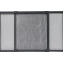 MOUSTIQUAIRE CADRE EXTENSIBLE 50X40CM GRIS TOILE GRISE
