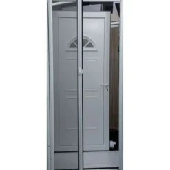 MOUSTIQUAIRE ENROULABLE LATERALE 140X230 CM GRIS