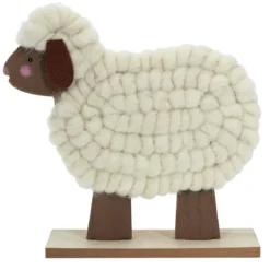MOUTON A POSER CORPS EN LAINE H20CM