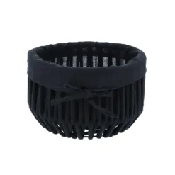 MOYENNE PANIERE FACON CORDE NOIR