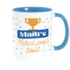 MUG BLEU MAITRE MERCI