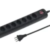 MULTIPRISE POWER EASY 8XT13 1.5M INTERUPTEURR SW NOIR