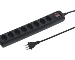 MULTIPRISE POWER EASY 8XT13 1.5M INTERUPTEURR SW NOIR