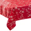 NAPPE CANEVA ETOILE ROUGE 140X240CM