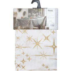 NAPPE CANEVAS ETOILE OR 140X360CM