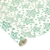 NAPPE GAUFREE PAPIER DECOREE ETOILES VERTES 1.18X5M