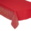 NAPPE IMPRIME LEOPARD ROUGE 140X360CM
