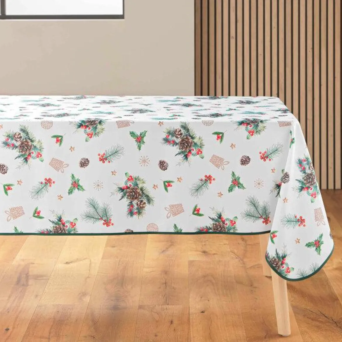 NAPPE RECTANGLE 150X240CM POLYESTER IMPRIME HOLLYSTAR
