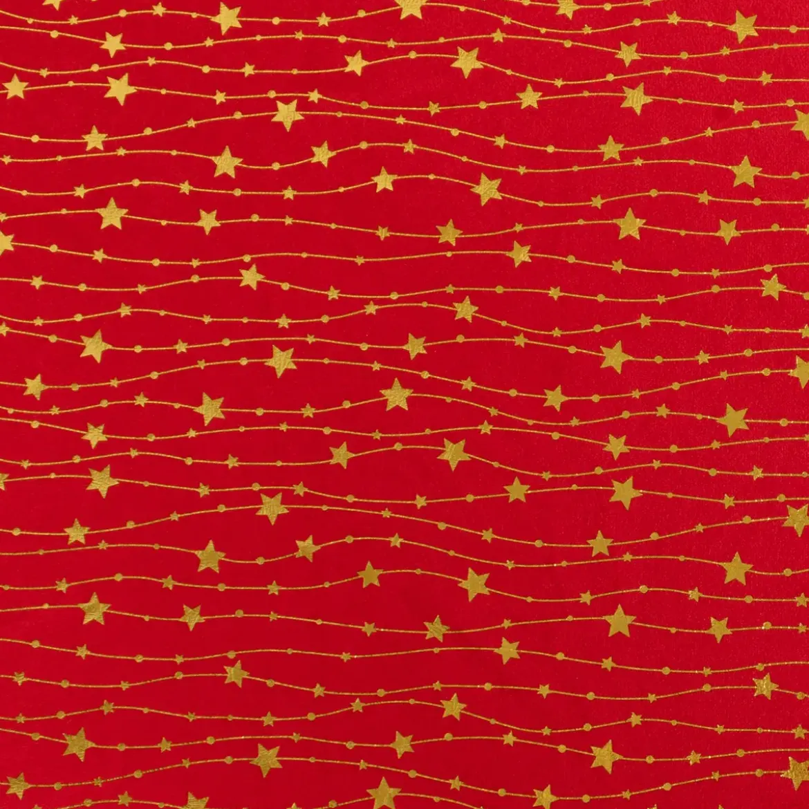 NAPPE VELOURS MOTIF ETOILES ROUGE 140X240CM