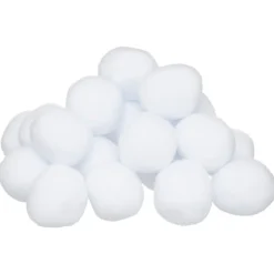 NEIGE BOULE DE NEIGE X 15 PIECES 7.5CM