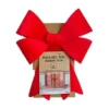 NOEUD DE PORTE ROUGE EFFET VELOURS 66CM