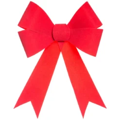 NOEUD EN VELOURS 30X19CM ROUGE