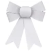 NOEUD PAILLETTE X2 PIECES 14X18CM ARGENT