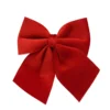 NOEUD VELOURS ROUGE 20X24CM