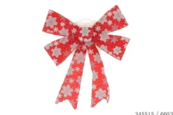 NOEUD 18X34CM ROUGE MOTIF