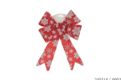 NOEUD 20X27CM ROUGE MOTIF