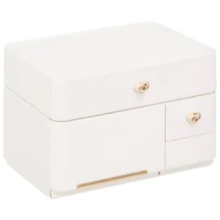 ORGANISEUR BLANC ROSEGOLD SARA D.50X39.5X30.2CM