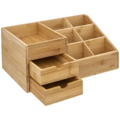 ORGANISEUR 2 TIROIRS BAMBOU