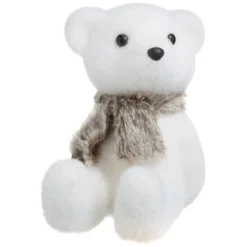 OURS ASSIS FOURRURE H.19CM