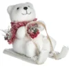 OURS HABILLE LUGE H.18CM