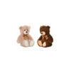 OURSON 50CM AVEC NOEUD CHOCOLAT BEIGE