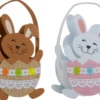 PANIER FEUTRINE LAPIN DANS OEUF