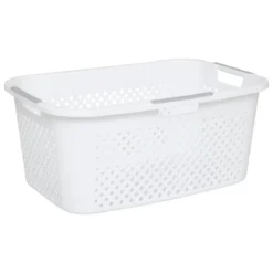 PANIER A LINGE BLANC 40L