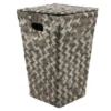 PANIERE A LINGE EVASEE AVEC COUVERCLE TRESSE TAUPE