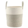 PANIERE A LINGE NATUREL MARRON CHINE D.32X38CM