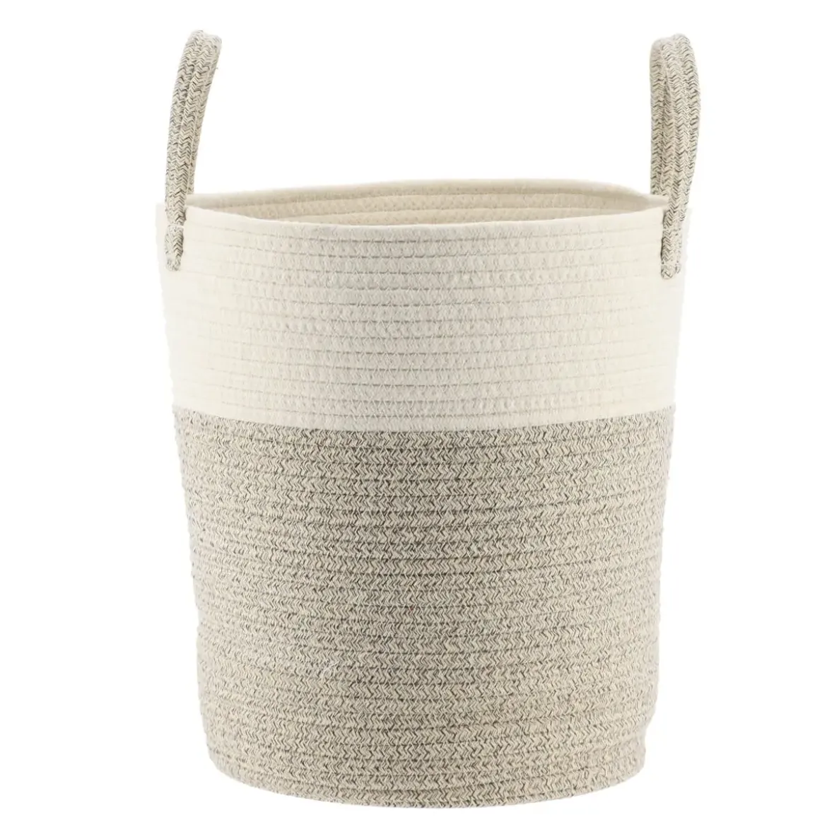PANIERE A LINGE NATUREL MARRON CHINE D.32X38CM
