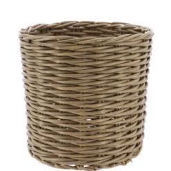 PANIERE A LINGE RECYCLE FACON OSIER 29X29CM NATUREL
