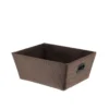 PANIERE DRESSING POLYESTER 32.5X45X18CM MARRON