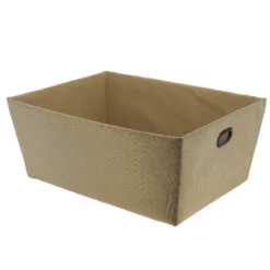 PANIERE DRESSING POLYESTER 20.5X26X10.5CM DORE