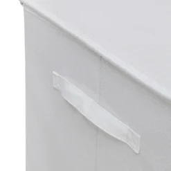 PANIER LINGE 74L COTON BLANC COLORS