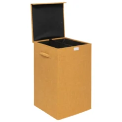 PANIER LINGE 74L MOUTARDE COLORS