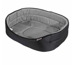 PANIER OVAL ESSENTIEL NOIR GRIS 45X27CM