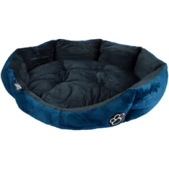 PANIER ROND 60CM PATCHY EMERAUDE CHARBON