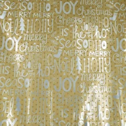 PAPIER CADEAU METALISE IMPRIME TRADITIONNEL 200X70CM