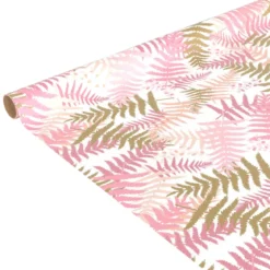 PAPIER CADEAU CLASSIQUE ROSE 200X70CM