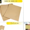 PAPIER DE VERRE X10 PIECES