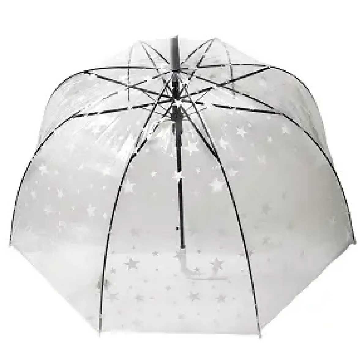 PARAPLUIE CANNE AUTOMATIC TRANSPARENT IMPRIME