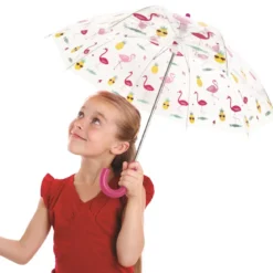PARAPLUIE ENFANT TRANSPARENT IMPRIME