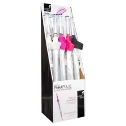 PARAPLUIE LONG DOME TRANSPARENT 80CM