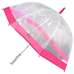 PARAPLUIE LONG DOME TRANSPARENT 80CM
