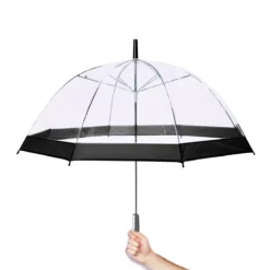 PARAPLUIE LONG DOME TRANSPARENT 80CM