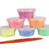 PATE A MODELER CREAPITO MICROBILLES COULEURS FLUO 6 X 25 ML