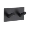 PATERE DOUBLE METAL PEINT 3M NOIR