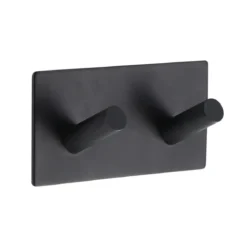 PATERE DOUBLE METAL PEINT 3M NOIR