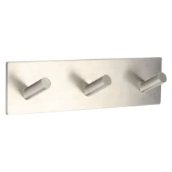 PATERE TRIPLE ACIER INOXYDABLE 3M CHROME